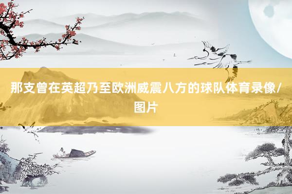 那支曾在英超乃至欧洲威震八方的球队体育录像/图片