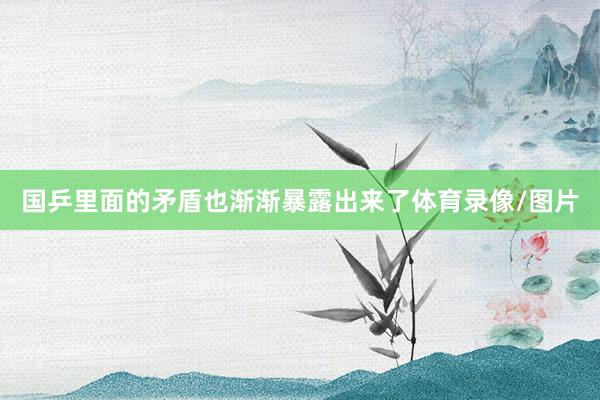 国乒里面的矛盾也渐渐暴露出来了体育录像/图片