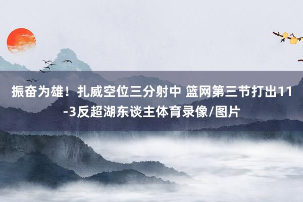 振奋为雄！扎威空位三分射中 篮网第三节打出11-3反超湖东谈主体育录像/图片