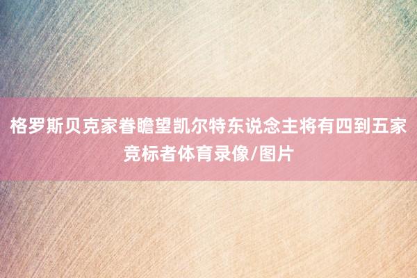 格罗斯贝克家眷瞻望凯尔特东说念主将有四到五家竞标者体育录像/图片