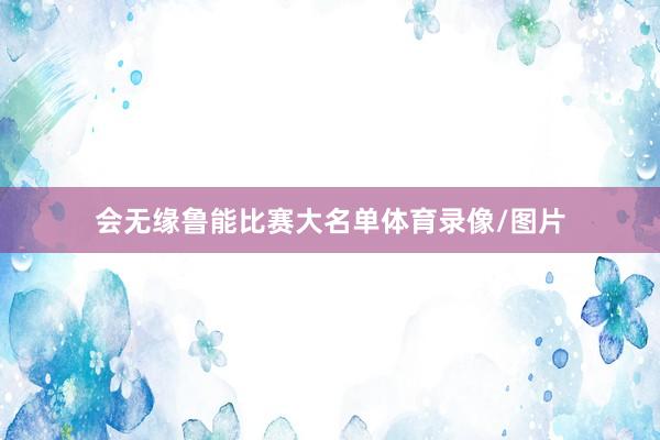 会无缘鲁能比赛大名单体育录像/图片