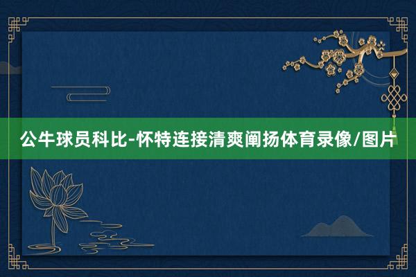 公牛球员科比-怀特连接清爽阐扬体育录像/图片