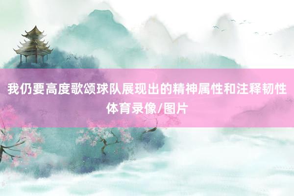 我仍要高度歌颂球队展现出的精神属性和注释韧性体育录像/图片