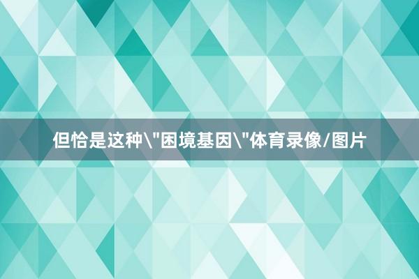 但恰是这种