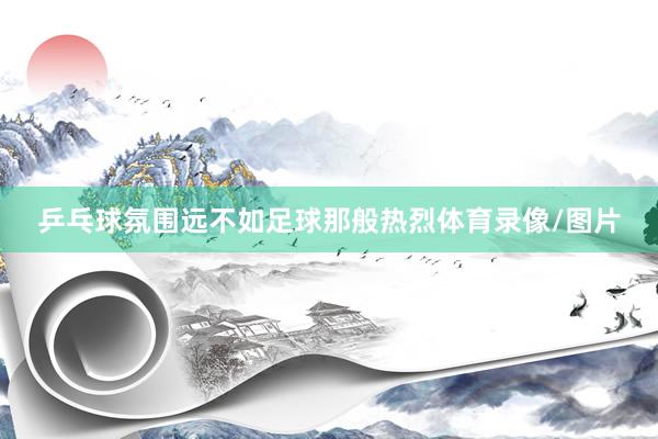 乒乓球氛围远不如足球那般热烈体育录像/图片