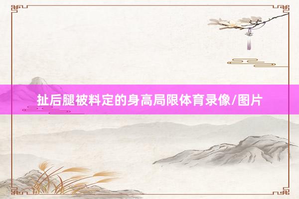 扯后腿被料定的身高局限体育录像/图片