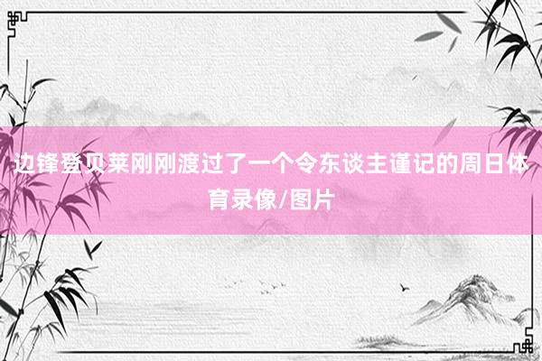 边锋登贝莱刚刚渡过了一个令东谈主谨记的周日体育录像/图片