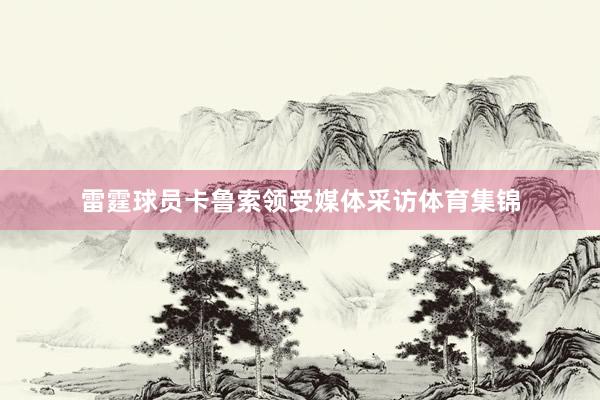 雷霆球员卡鲁索领受媒体采访体育集锦
