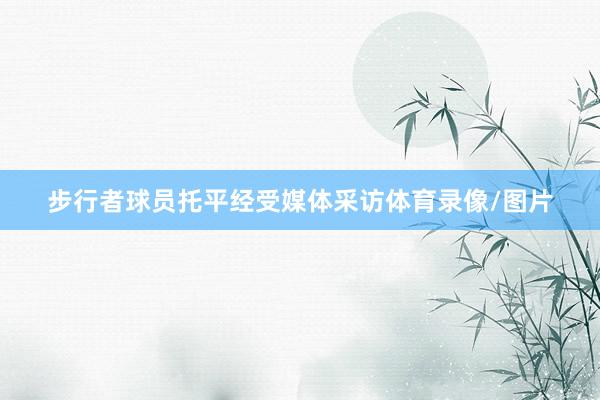 步行者球员托平经受媒体采访体育录像/图片