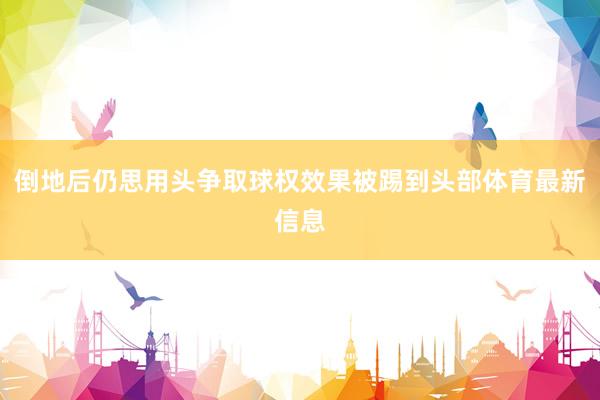 倒地后仍思用头争取球权效果被踢到头部体育最新信息