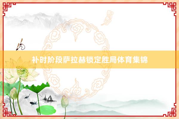 补时阶段萨拉赫锁定胜局体育集锦